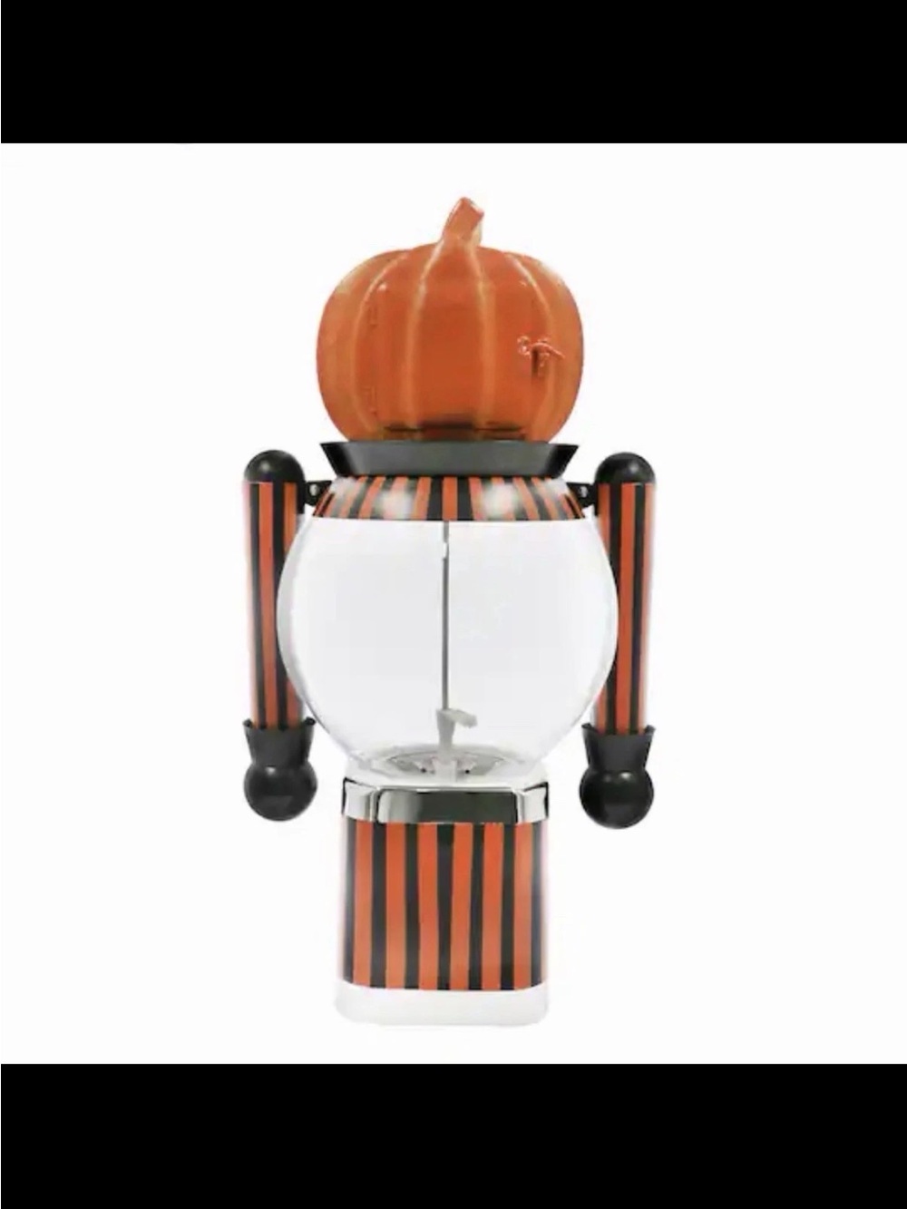 SOLD-Ashland Orange and Black Halloween Pumpkin Candy Dispenser - Picture 5 of 5